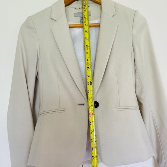 H&M Cream Blazer Women's Size 2 - Picture 5 of 16